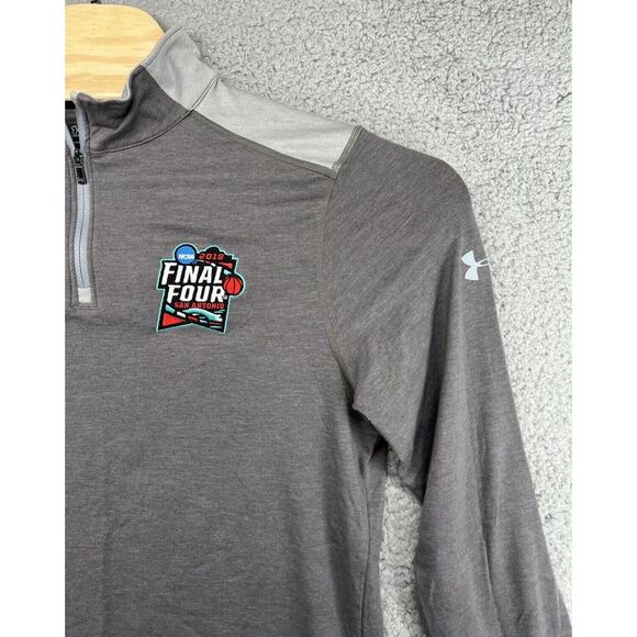 Under Armour Loose NCAA Final Four 4 Houston 2018 Gray LS 1/4‎ Zip Men's S - Picture 3 of 7